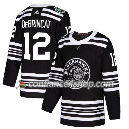 Adidas Maillot de Hockey Chicago Blackhawks Alex DeBrincat 12 2019 Winter Classic Noir Authentic - Homme